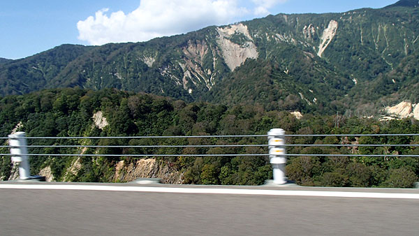 国道３４２号線の景色